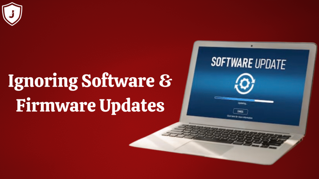 IT professional updating outdated software and firmware to prevent cyber threats and network vulnerabilities in 2025