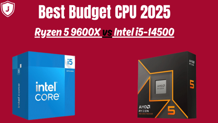 Comparison of Ryzen 5 9600X and Intel i5-14500 CPUs for budget gaming, streaming, and content creation in 2025.