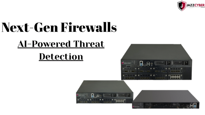 Next-gen firewall protecting corporate network from cyber threats with real-time threat detection.