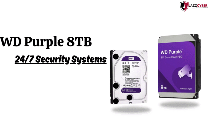 WD Purple 8TB Surveillance HDD for 24/7 security systems with reliable storage for CCTV and NVR.