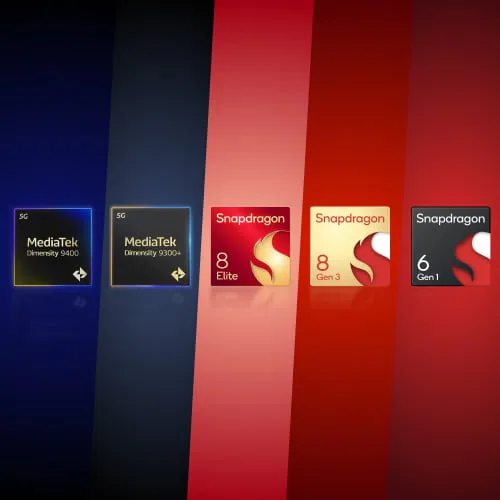 A smartphone running a high-performance mobile game powered by an advanced processor