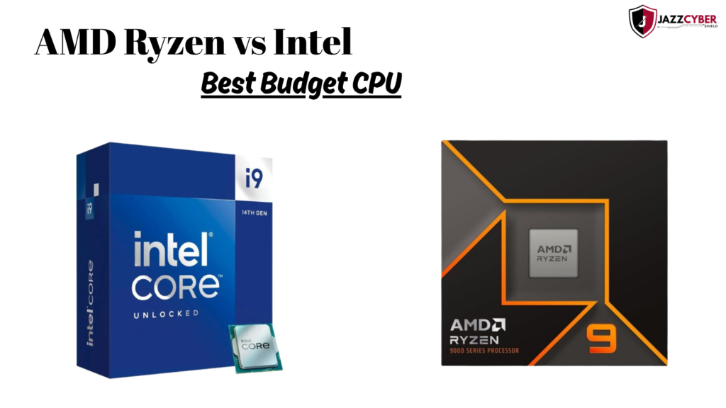 Comparison of AMD Ryzen and Intel CPUs showing performance, cores, and benchmarks in 2025