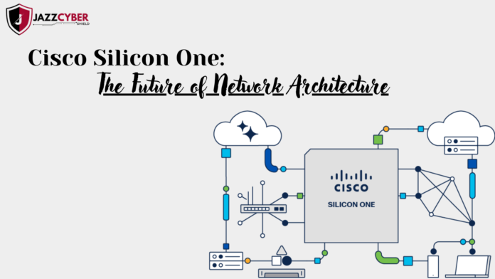 Cisco Silicon One next-generation network silicon architecture diagram showing modern data flow and high-performance networking.