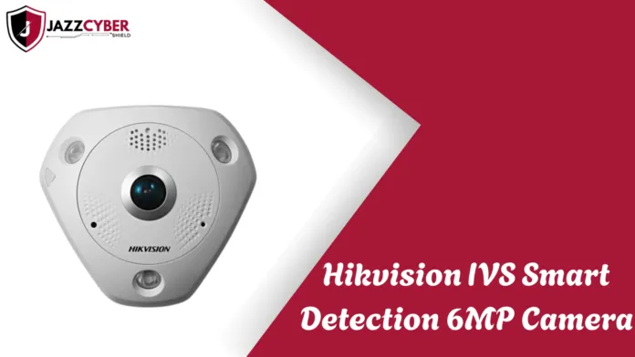 Hikvision DS-2CD6365G0E-IVS 6MP Camera ceiling mounted panoramic view