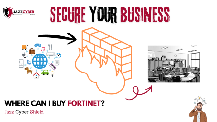 A high-tech glowing shield logo of Jazz Cyber Shield blocking red digital threats from entering a secure green network, representing the best small business firewall in the USA.