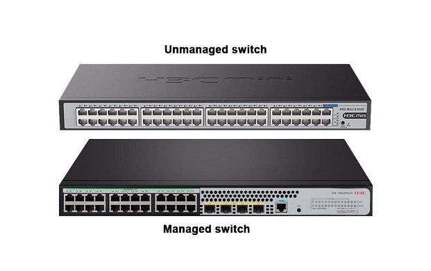 Key differences between cloud-managed and locally managed switches, comparison of features, cost, and performance