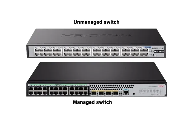 Key differences between cloud-managed and locally managed switches, comparison of features, cost, and performance