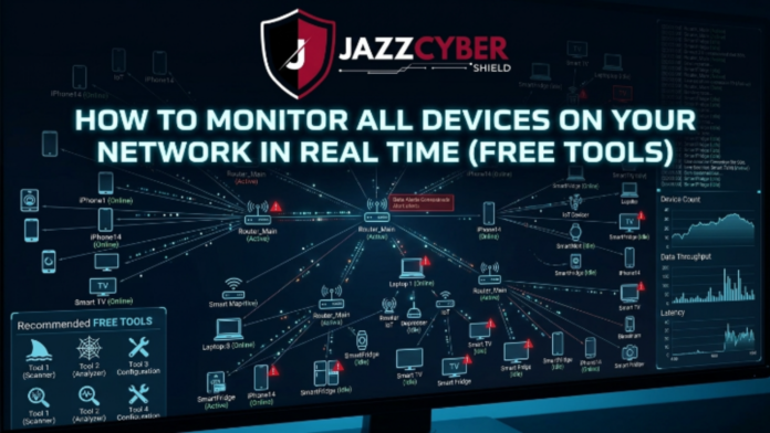 monitor all devices on network in real time using free tools dashboard