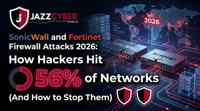 SonicWall and Fortinet firewall attacks brute force statistics Q1 2026
