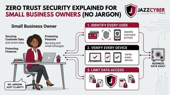Zero Trust Security explained for small business owners — Jazz Cyber Shield