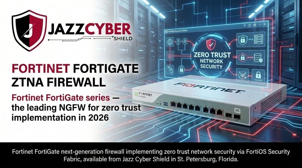 Fortinet FortiGate next-generation firewall supporting zero trust network security