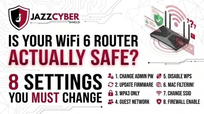 WiFi 6 router settings security checklist for home network protection in 2026