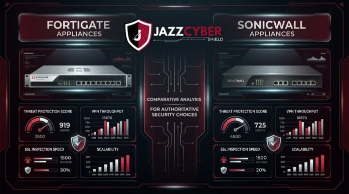 FortiGate 60F vs SonicWall TZ370 firewall comparison for small business 2026