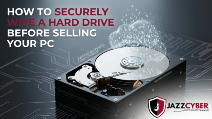 How to securely wipe a hard drive before selling your PC — Jazz Cyber Shield guide 2026