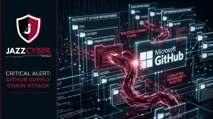 Miasma worm supply chain attack compromising Microsoft GitHub repositories 2026
