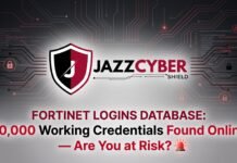Fortinet Logins Database: 30,000 Working Credentials Found Online — Are You at Risk? Fortinet logins database breach warning — 30,000 firewall credentials leaked online, FortiGate vulnerability CVE-2022-40684 explained, Jazz Cyber Shield cybersecurity alert