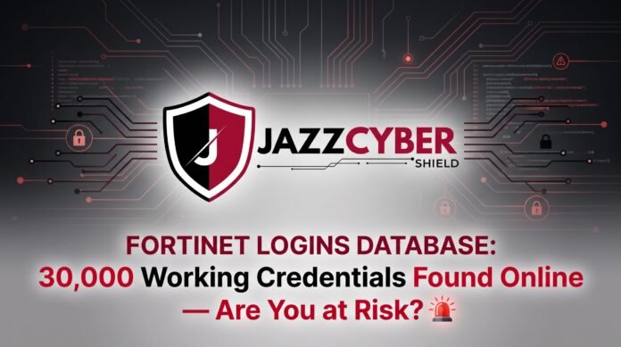 Fortinet logins database breach warning — 30,000 firewall credentials leaked online, FortiGate vulnerability CVE-2022-40684 explained, Jazz Cyber Shield cybersecurity alert