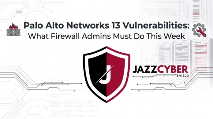 Palo Alto Networks vulnerabilities alert dashboard showing critical firewall patch warning