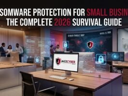 ransomware protection for small business dashboard warning"